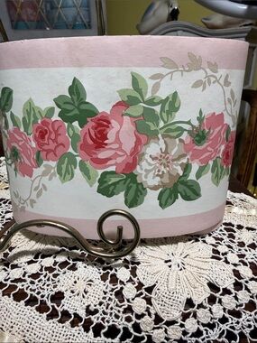 1 roll of Floral Pink Rose Wallpaper Border Laura Ashley